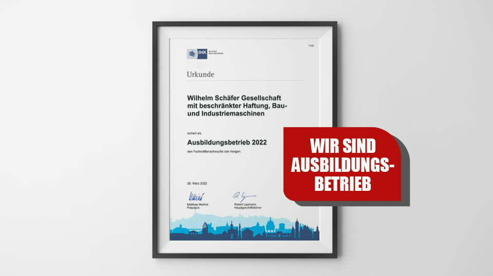 Wilhelm Schäfer GmbH Ausbildungsbetrieb 2022